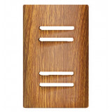 Placa p/ 4 Interruptores ( ESPECIAL ) 4x2 com Suporte - Novara Cumaru